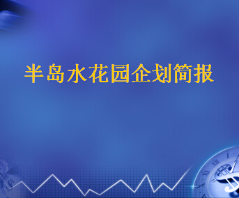 上海半島水花園企劃簡報(bào)